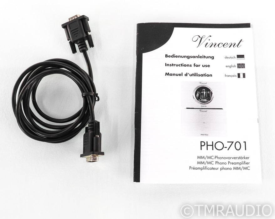 Vincent Audio PHO-701 MM / MC Phono Preamplifier; PHO701; Black