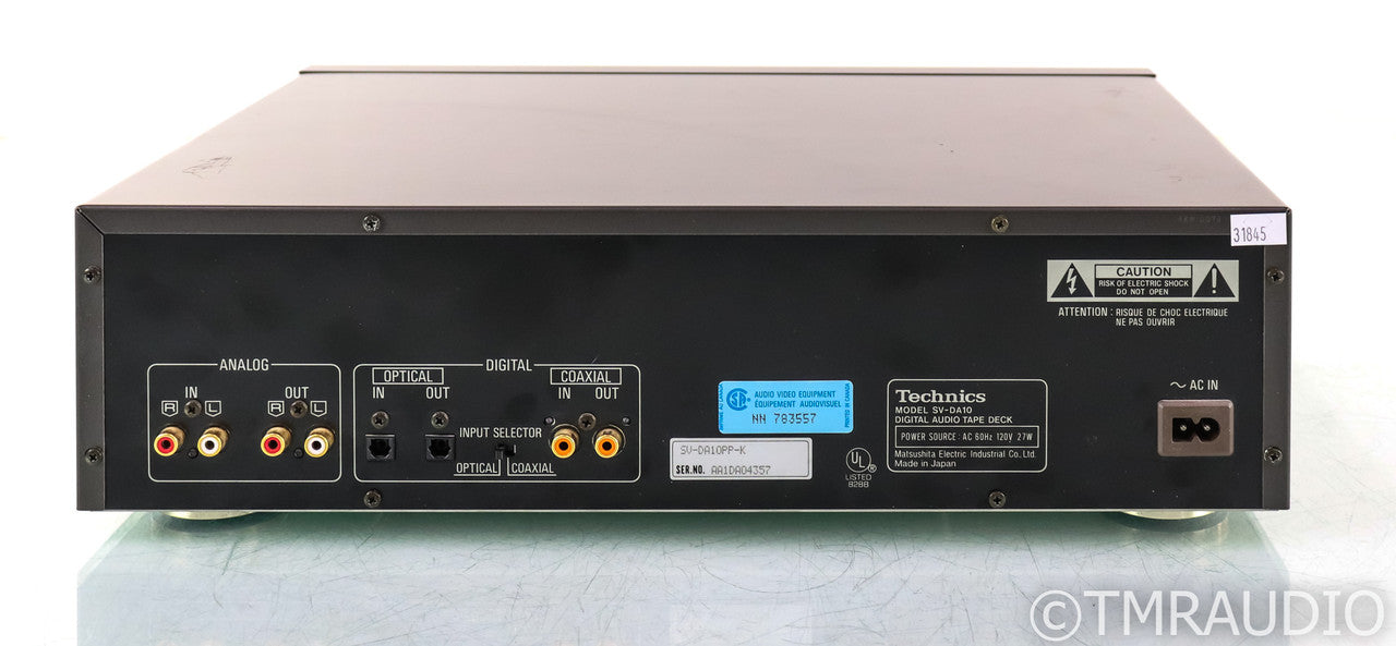 Technics SV-DA10 Digital Audio Tape Deck; DAT Player/Recorder (No Remote)