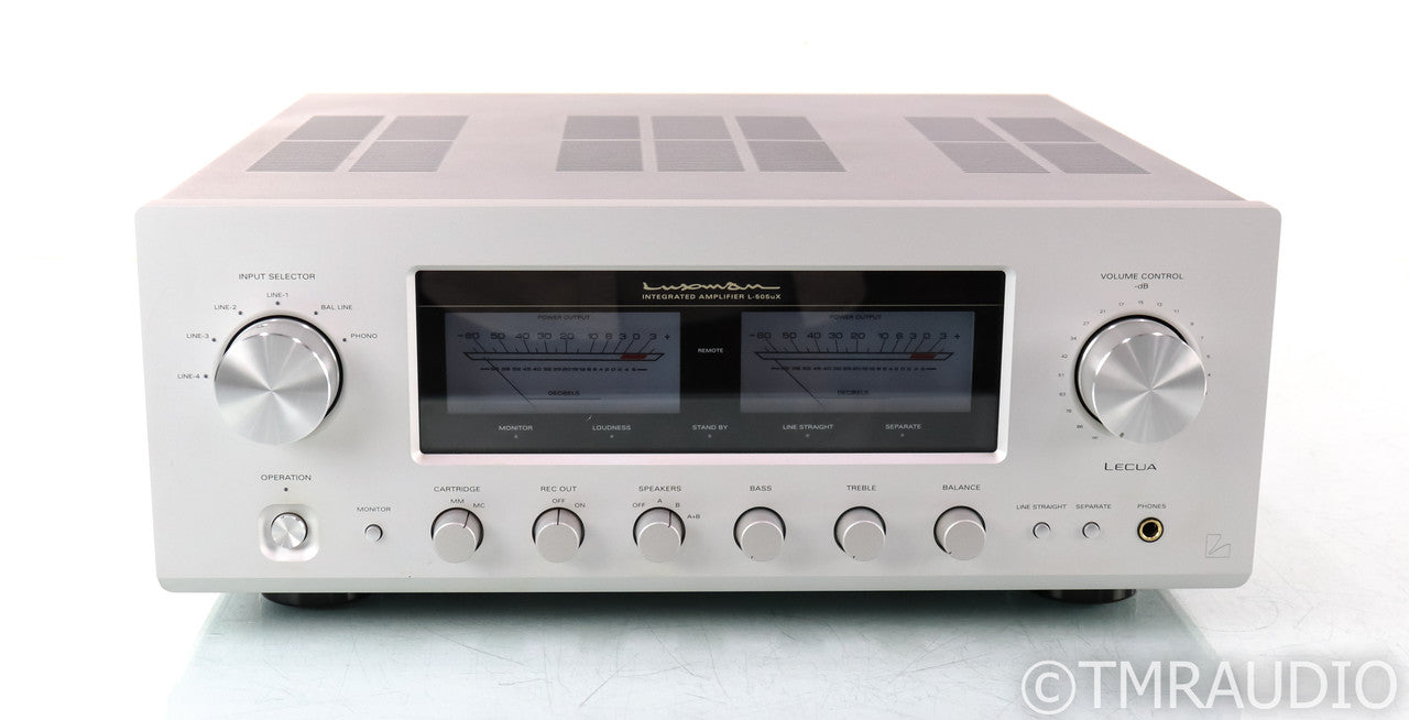 Luxman L-505uX Stereo Integrated Amplifier; L505uX; Remote; MM / MC Phono