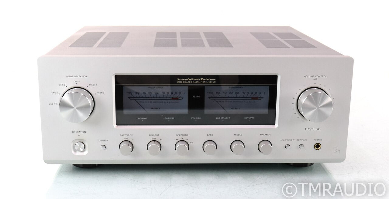 Luxman L-505uX Stereo Integrated Amplifier; L505uX; Remote; MM / MC Phono