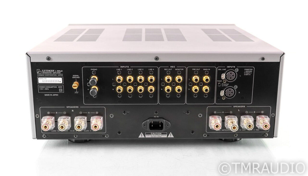 Luxman L-505uX Stereo Integrated Amplifier; L505uX; Remote; MM / MC Phono