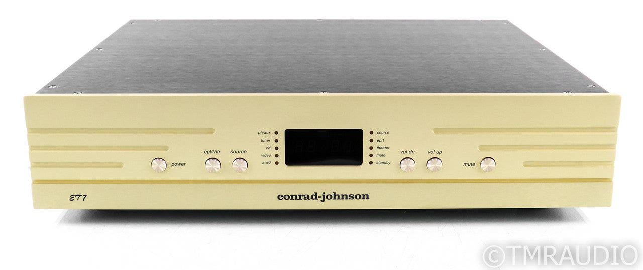 Conrad Johnson ET7 Series 1 Stereo Tube Hybrid Preamplifier; ET-7 S1; Remote