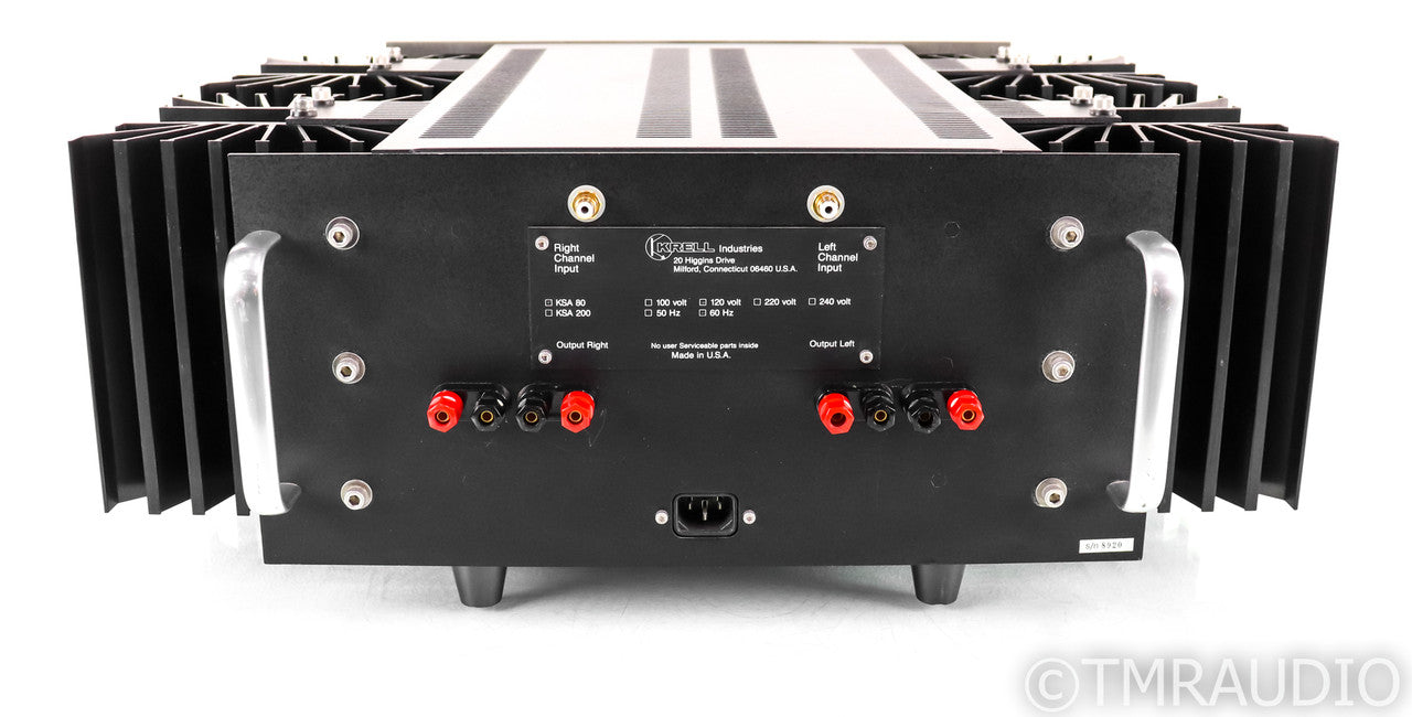 Krell KSA 80 Stereo Power Amplifier; KSA80