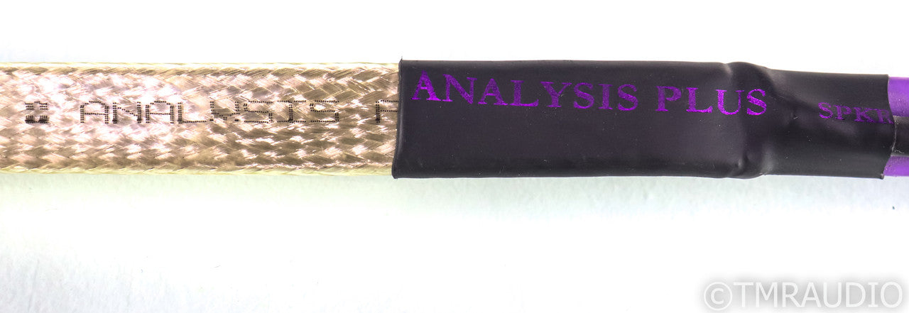 Analysis Plus Silver Oval Speaker Cables; 11ft Pair