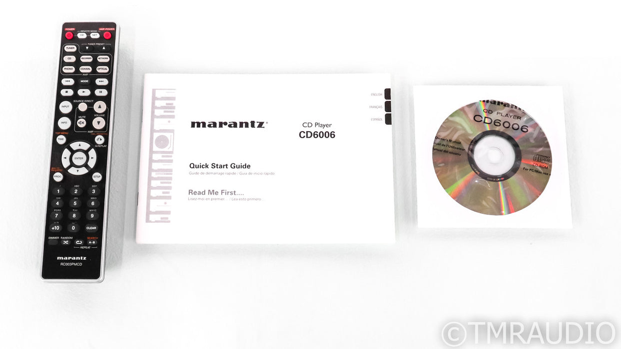 Marantz CD6006 CD Player; CD-6006; Remote