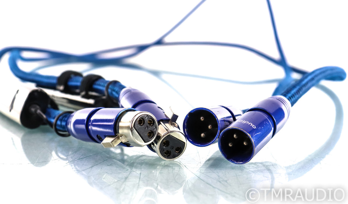 AudioQuest Sky XLR Cables; 6ft Pair Balanced Interconnects; 72v DBS