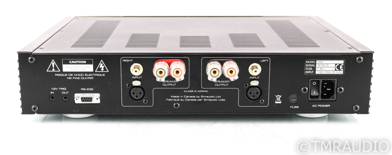 Simaudio Moon Neo Series 330A Stereo Power Amplifier; Black; Neo Series