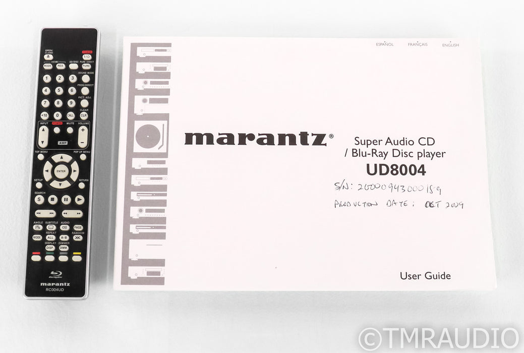 Marantz UD8004 Universal Blu-Ray Player; UD-8004; Remote