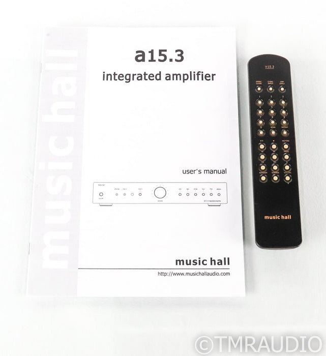 Music Hall a15.3 Stereo Integrated Amplifier; A-15.3; Remote; Black