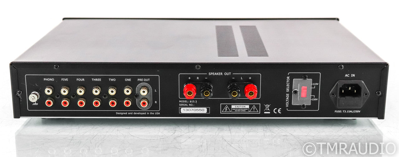 Music Hall a15.3 Stereo Integrated Amplifier; A-15.3; Remote; Black