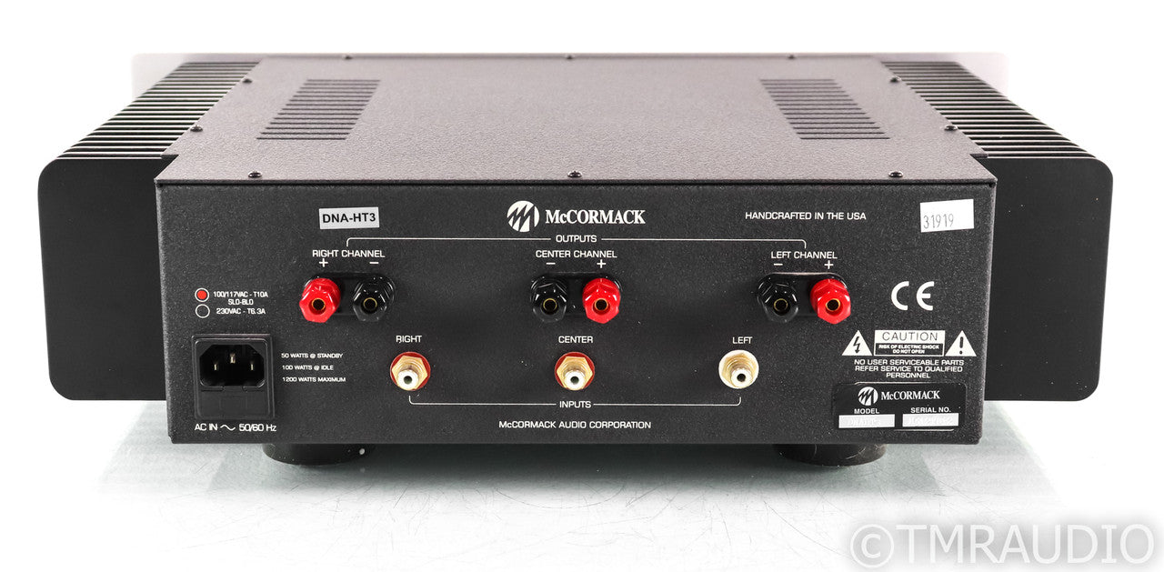 McCormack DNA HT-3 Three Channel Power Amplifier; HT3; Silver