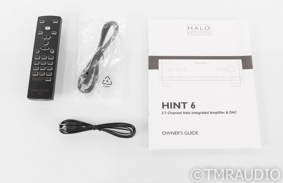 Parasound Halo HINT 6 2.1-Channel Integrated Amplifier; Black; Phono; Remote