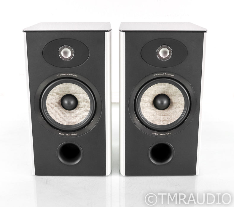 Focal Aria 906 Bookshelf Speakers; White Lacquer Pair