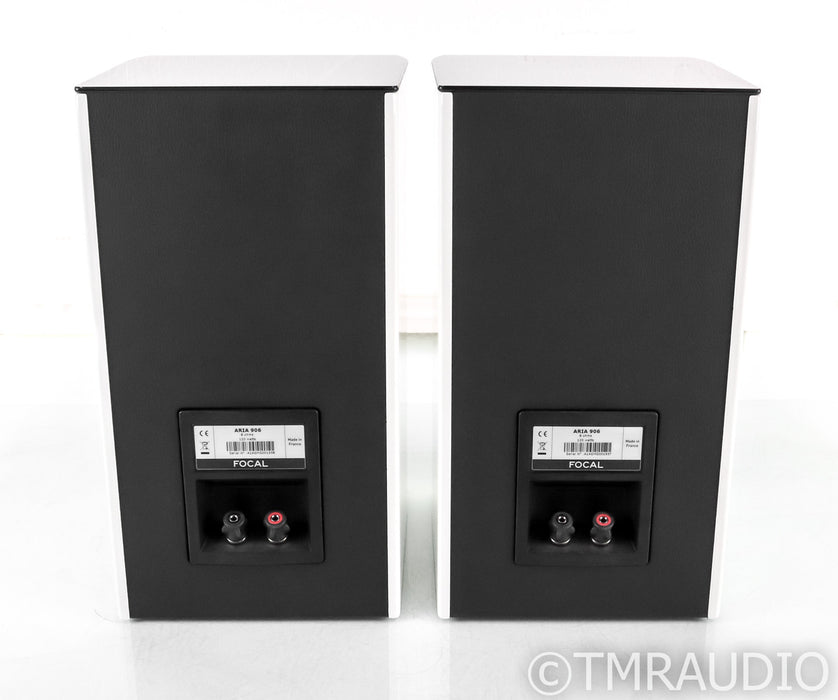Focal Aria 906 Bookshelf Speakers; White Lacquer Pair