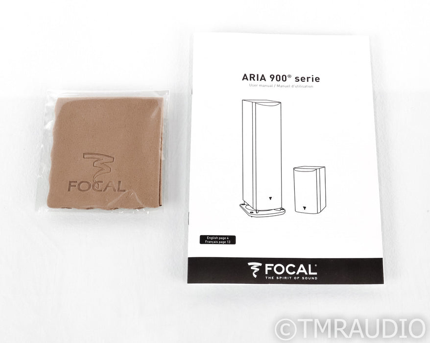Focal Aria 906 Bookshelf Speakers; White Lacquer Pair