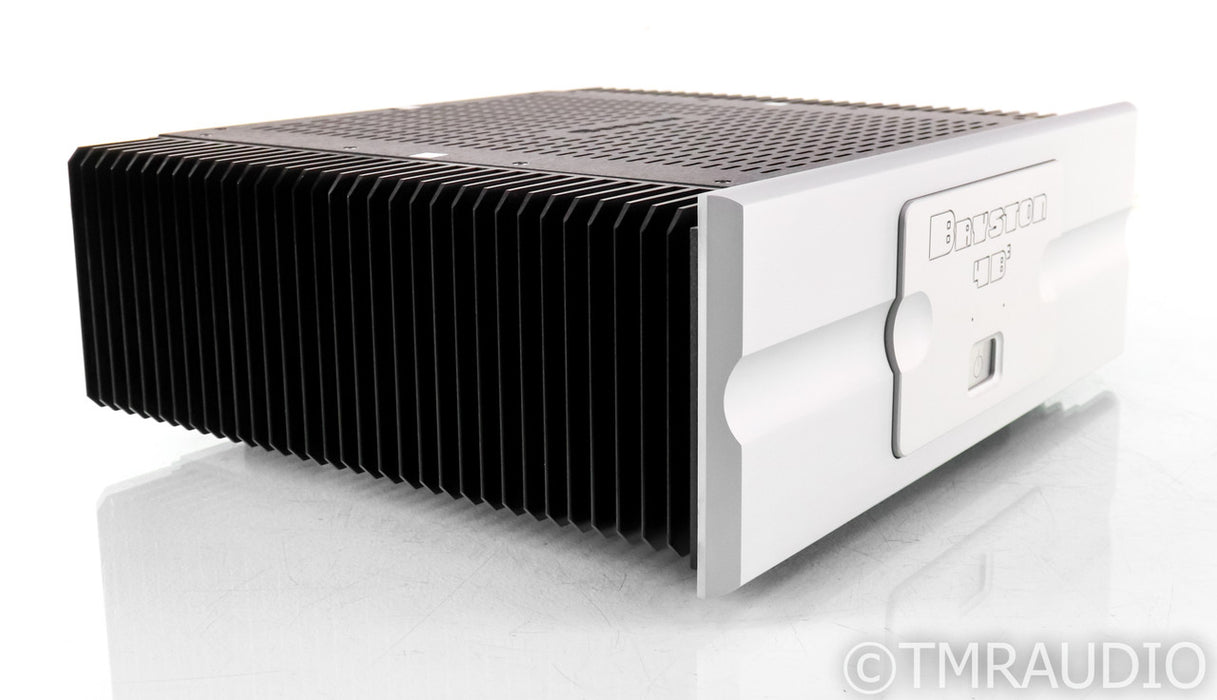 Bryston 4B3 Stereo Power Amplifier; 4B Cubed; 17"; Silver