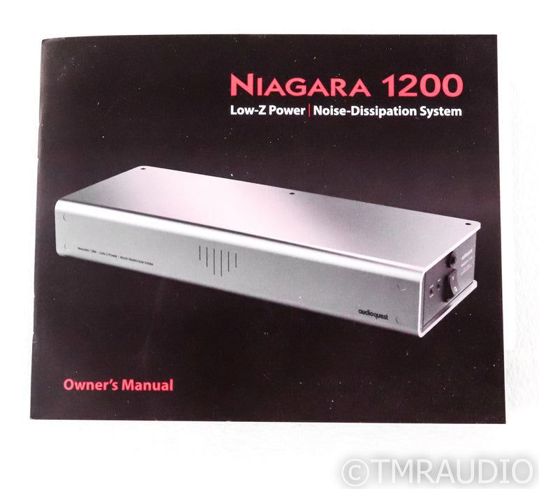 AudioQuest Niagara 1200 AC Power Line Conditioner; Open Box w/ Warranty