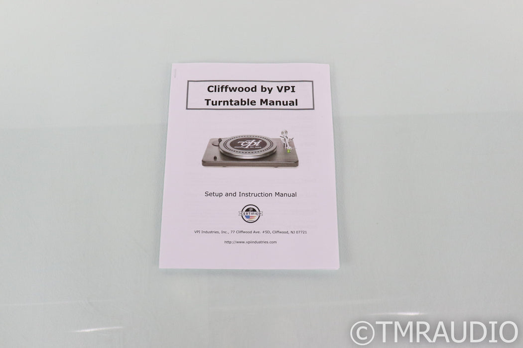 VPI Cliffwood Turntable; Truffle Finish; Grado Prestige Green Cartridge