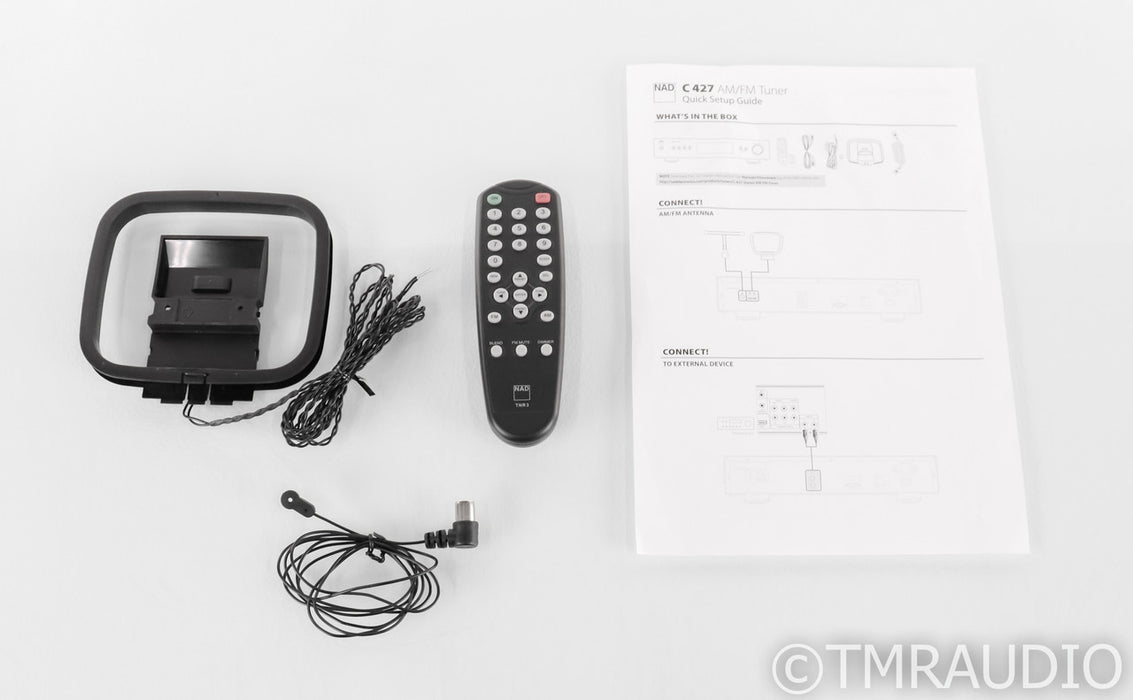 NAD C 427 Digital AM / FM Tuner; C427; Black; Remote