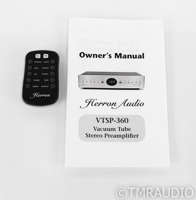 Herron Audio VTSP-360 Stereo Tube Preamplifier; VTSP360 (ESP version)