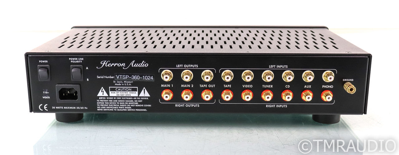 Herron Audio VTSP-360 Stereo Tube Preamplifier; VTSP360 (ESP version)