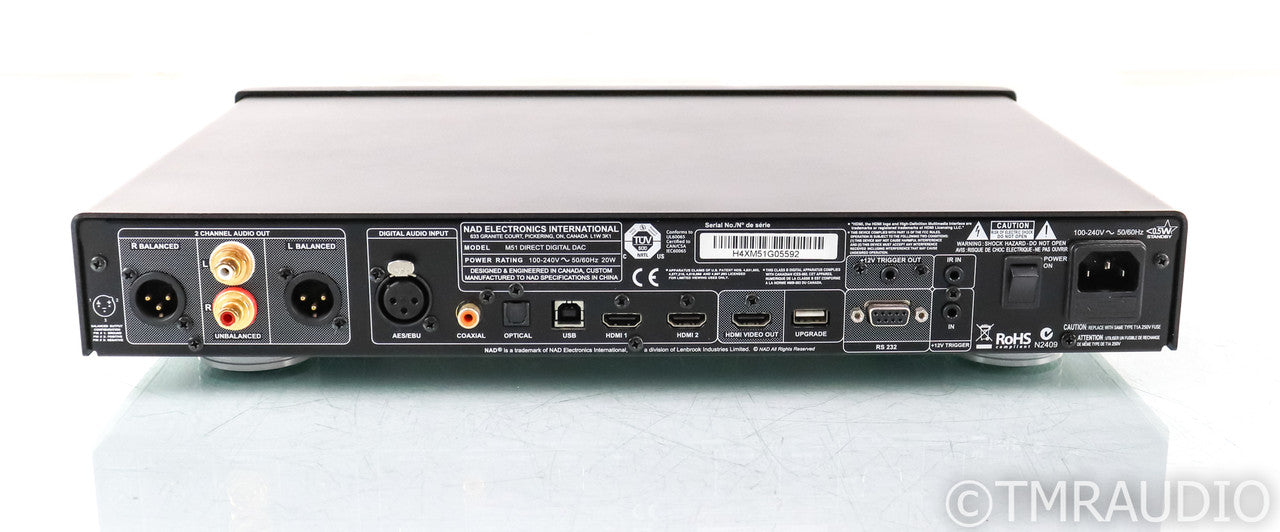 NAD M51 DAC; D/A Converter; M-51; Remote; Black