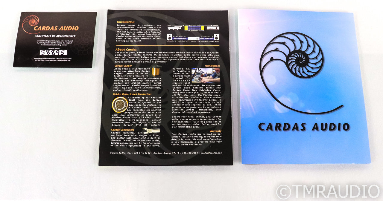 Cardas Clear Cygnus Speaker Cables; 2m Pair