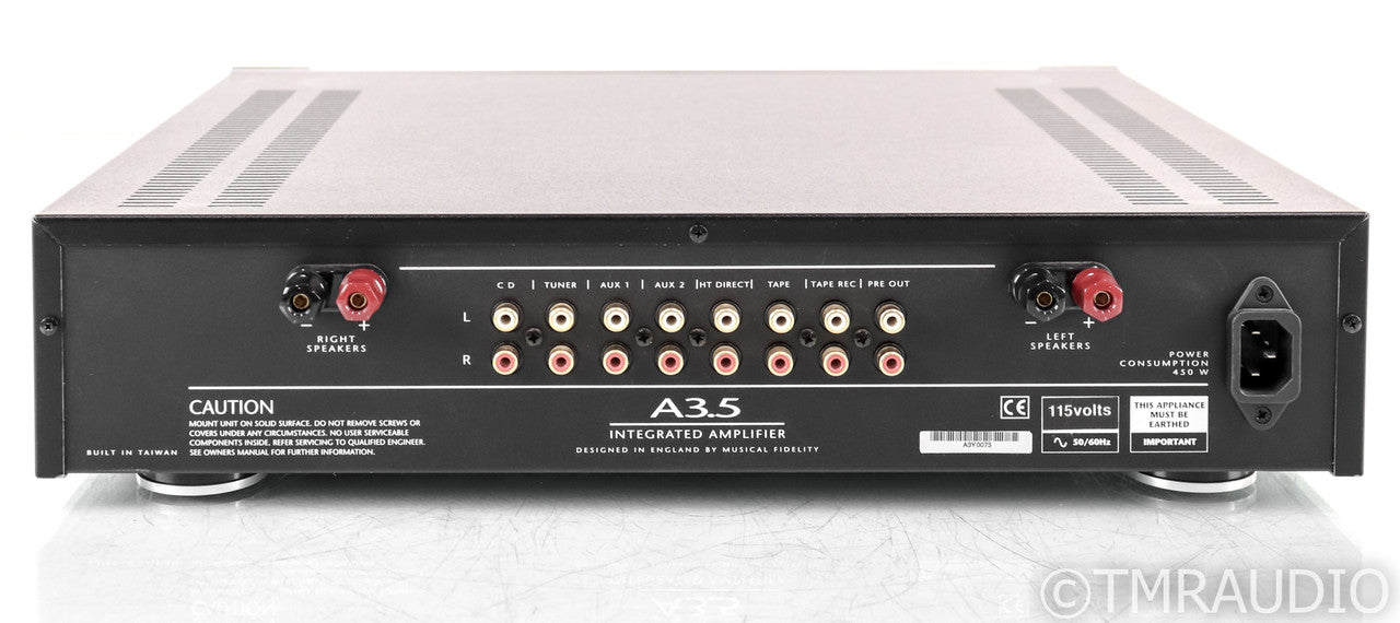 Musical Fidelity A3.5 Stereo Integrated Amplifier; A-3.5; Silver; Remote