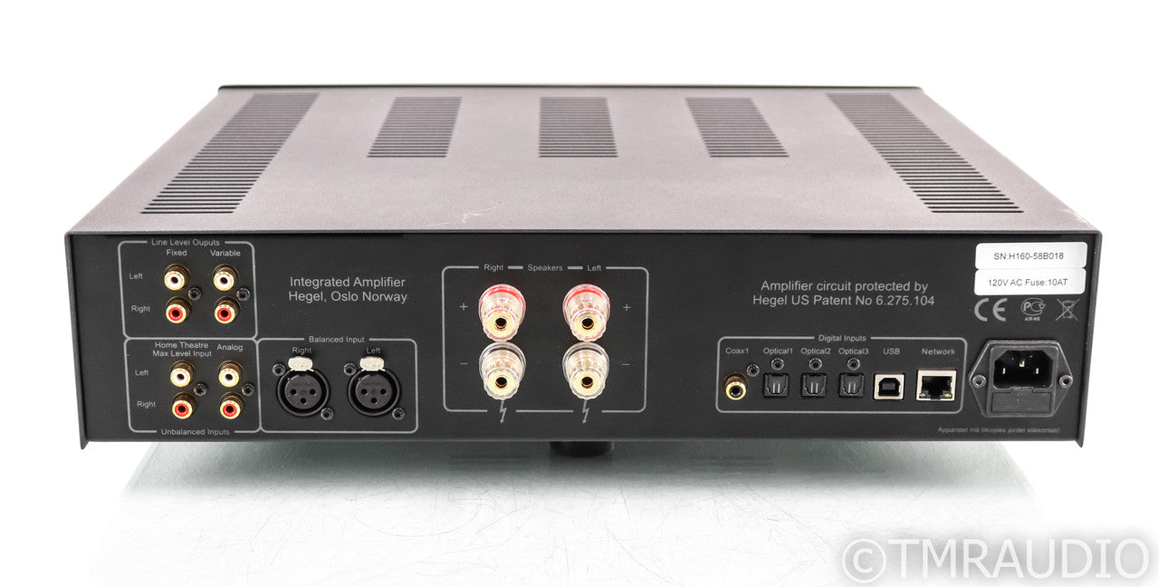 Hegel H160 Stereo Integrated Amplifier; H160; Black; Remote