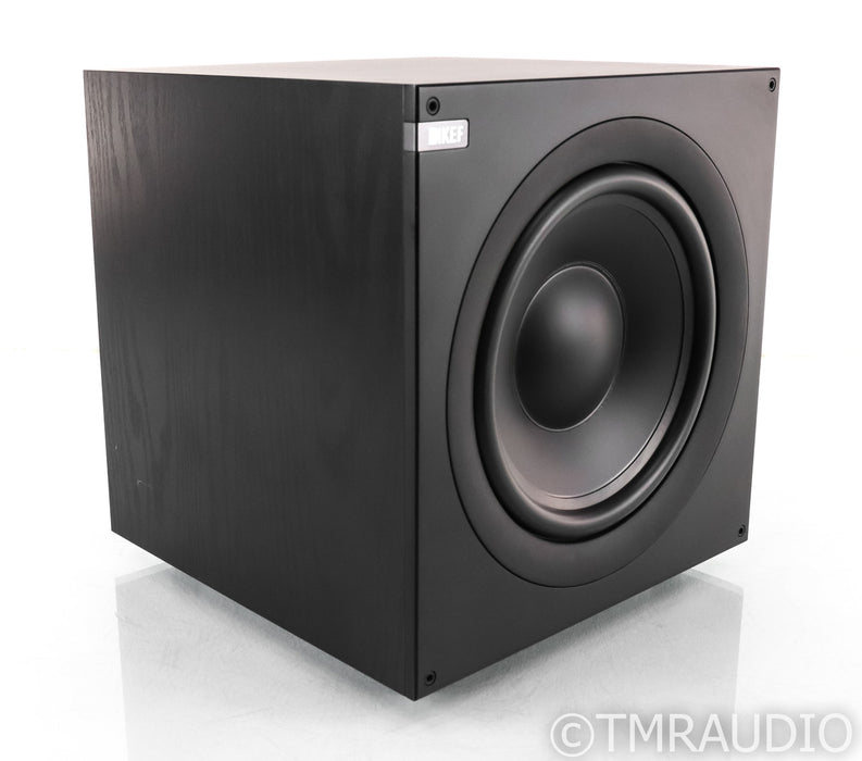 KEF Q400b 10" Powered Subwoofer; Black Oak; Q-400b
