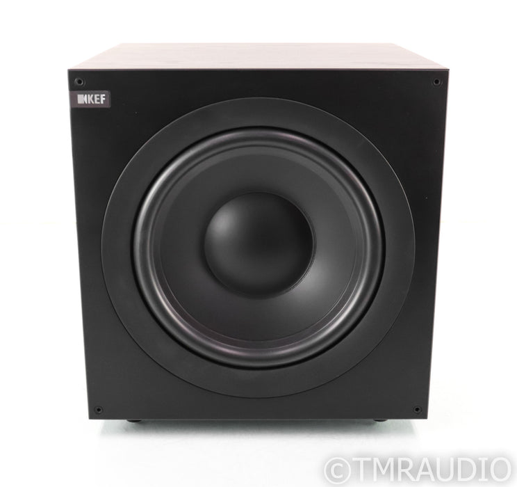 KEF Q400b 10" Powered Subwoofer; Black Oak; Q-400b