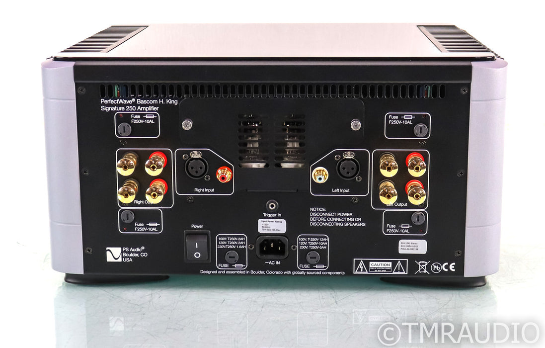 PS Audio BHK Signature 250 Stereo Power Amplifier; BHK250; Tube Hybrid; Silver (Used)