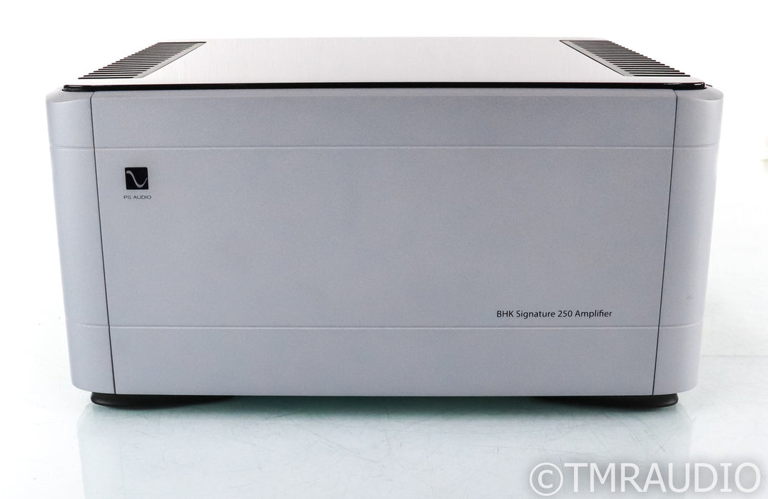 PS Audio BHK Signature 250 Stereo Power Amplifier; BHK250; Tube Hybrid; Silver (Used)