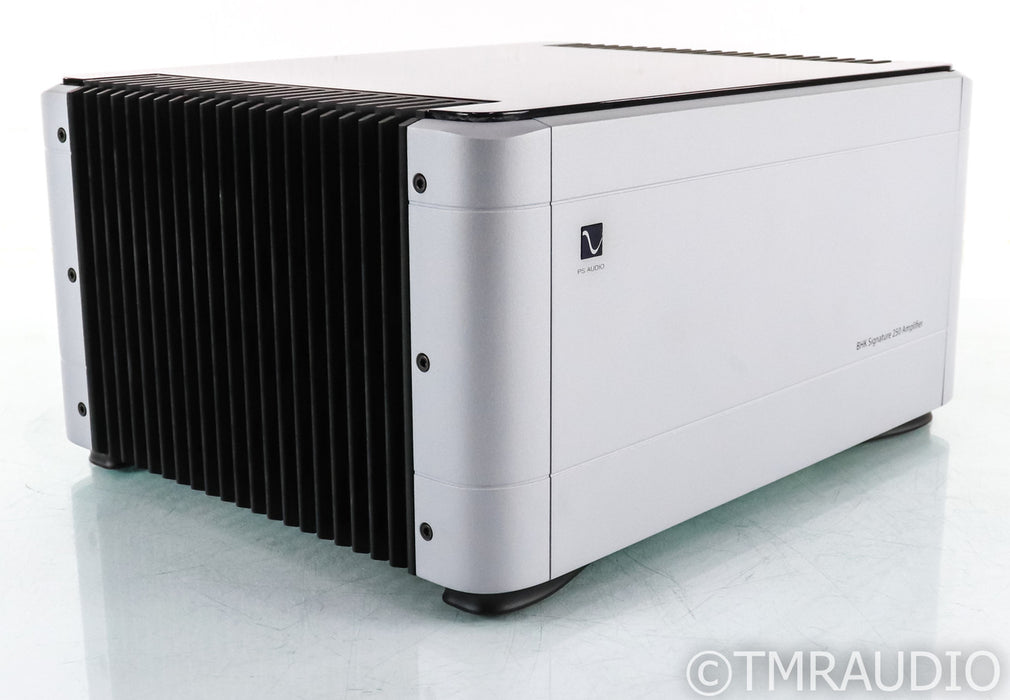 PS Audio BHK Signature 250 Stereo Power Amplifier; BHK250; Tube Hybrid; Silver (Used)