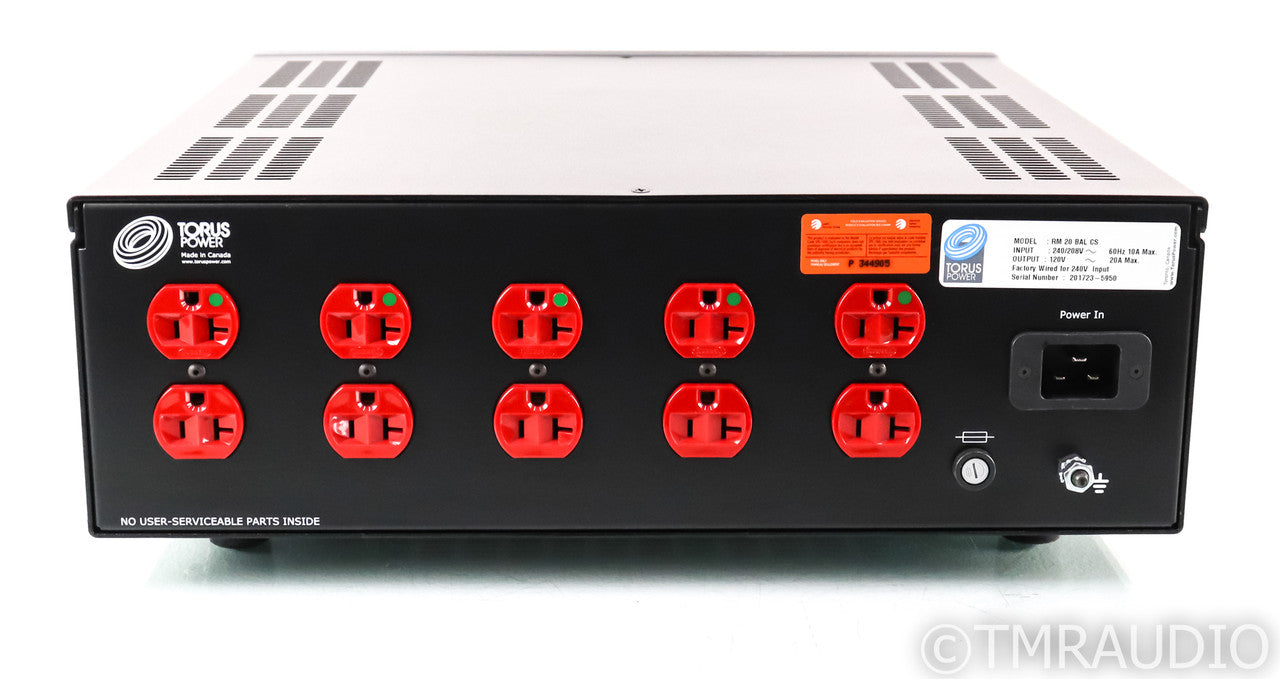 Torus Power RM 20 Bal CS AC Power Line Conditioner; RM-20 Balanced; 240V Input