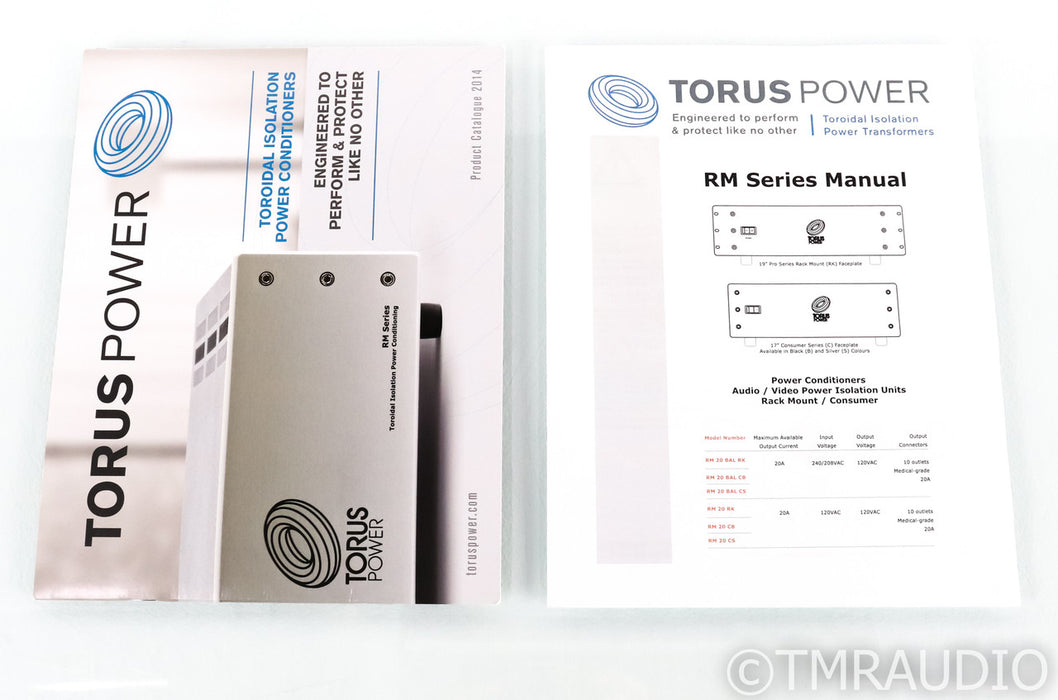 Torus Power RM 20 Bal CS AC Power Line Conditioner; RM-20 Balanced; 240V Input