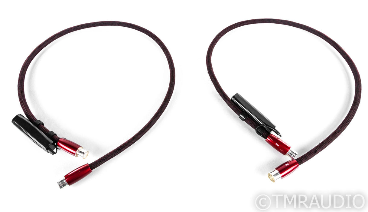 AudioQuest Fire XLR Cables; 1m Pair Balanced Interconnects