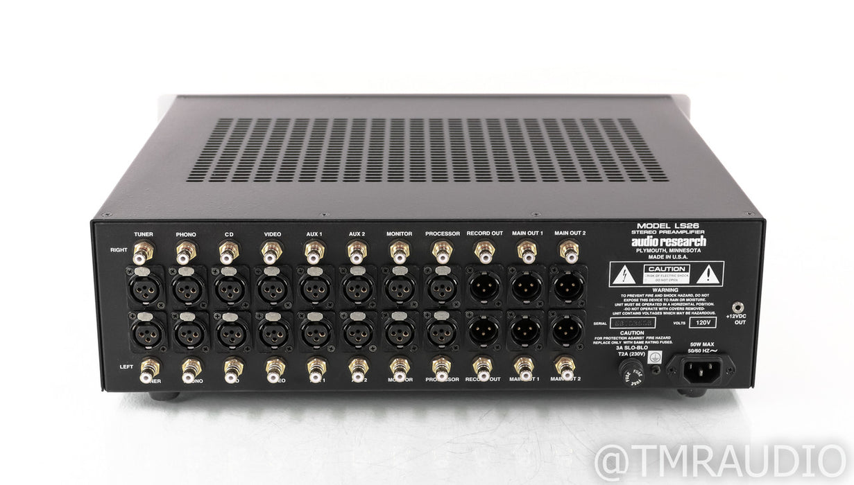 Audio Research Model LS26 Stereo Tube Preamplifier; LS-26; Remote