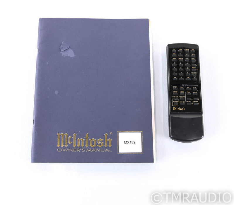 McIntosh MX132 5.1 Channel Home Theater Processor; MX-132; Remote