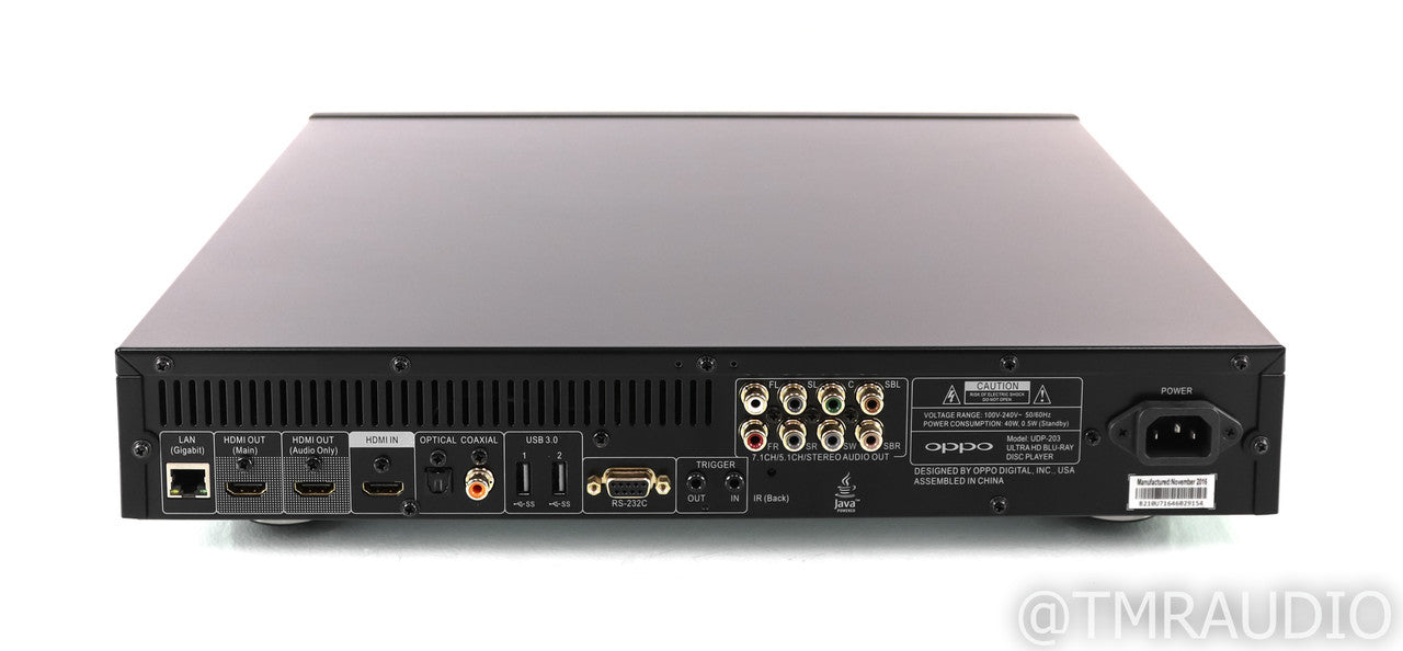 Oppo UDP-203 Universal Blu-Ray Disk Player; 4K UHD; Remote
