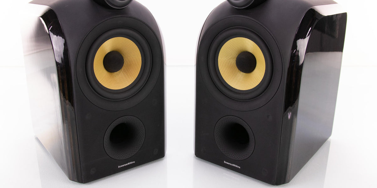 B&W PM1 Bookshelf Speakers; Mocha Gloss Pair — The Music Room