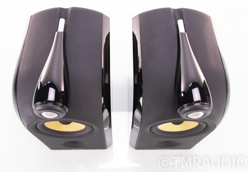 B&W PM1 Bookshelf Speakers; Mocha Gloss Pair