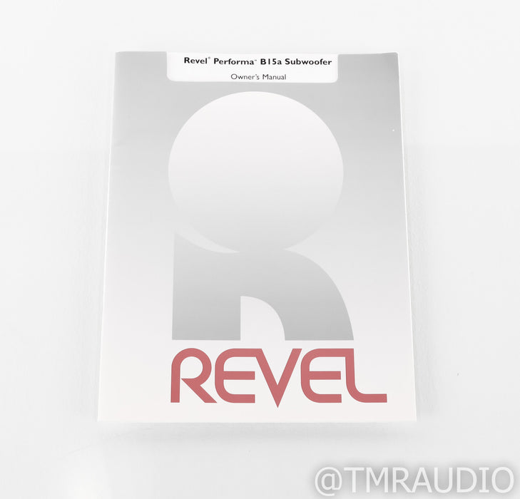 Revel Performa B15 15" Powered Subwoofer; B-15; Black Ash