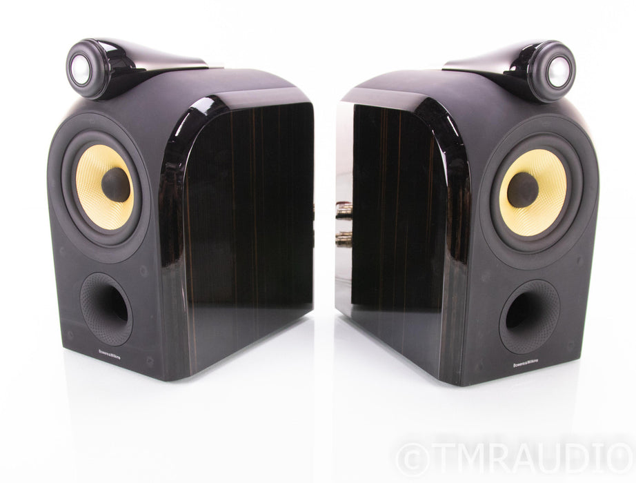 B&W PM1 Bookshelf Speakers; Mocha Gloss Pair