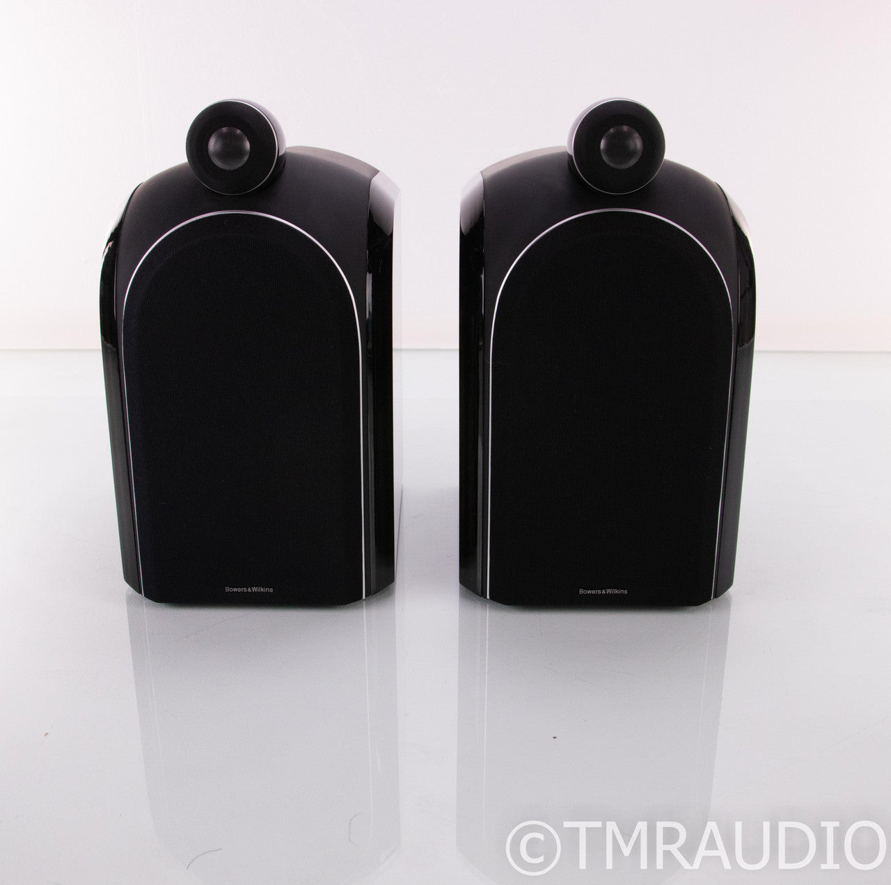 B&W PM1 Bookshelf Speakers; Mocha Gloss Pair — The Music Room