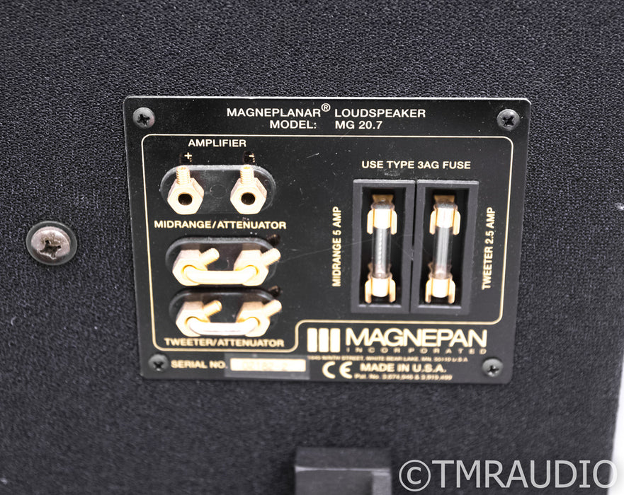 Magnepan MG 20.7 Planar Magnetic Floorstanding Speakers