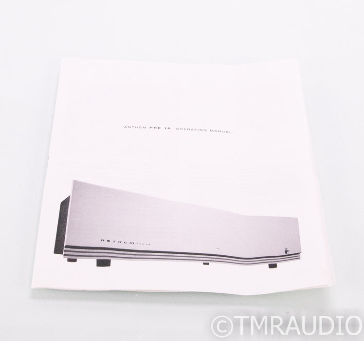 Anthem Pre 1P MM / MC Tube Phono Preamplifier; PRE-1P