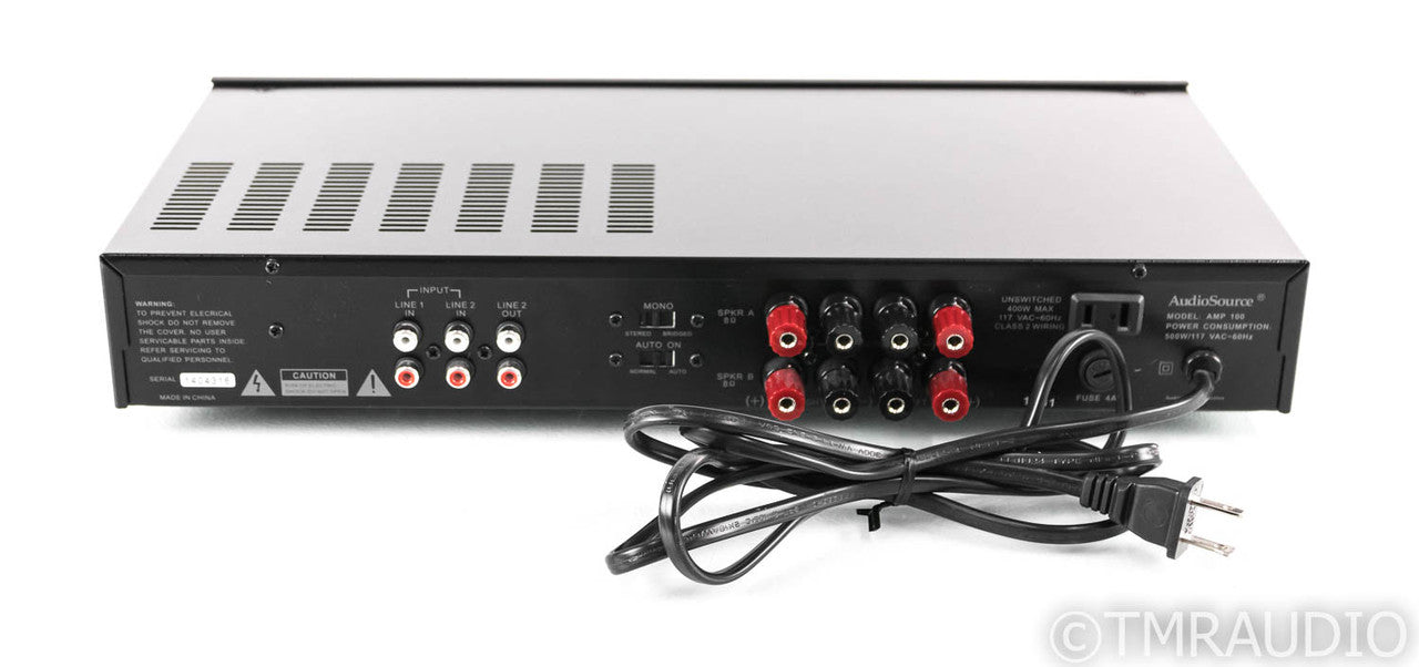 AudioSource AMP 100 Stereo / Mono Power Amplifier; AMP100; Black