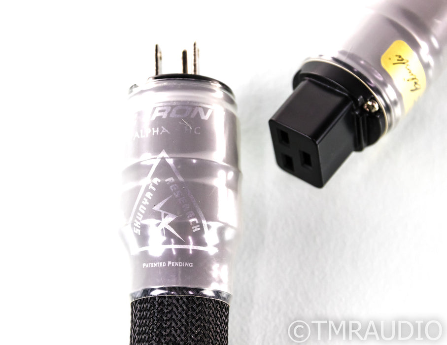Shunyata Zitron Alpha HC Power Cable; 6ft AC Cord; C19