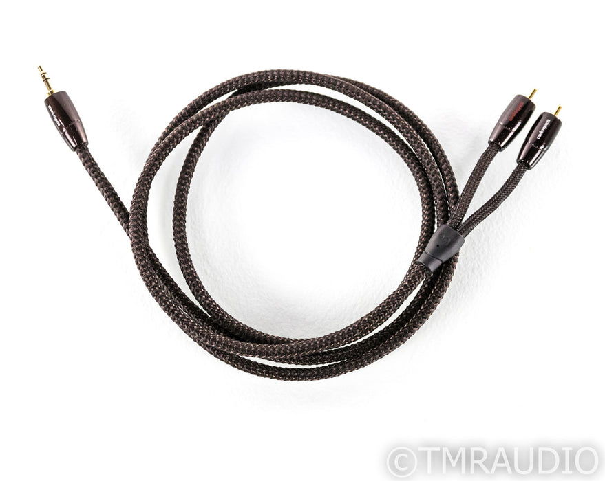 Audioquest Big Sur Y-Splitter Cable; 1/8" to RCA; Single 1.5m Interconnect